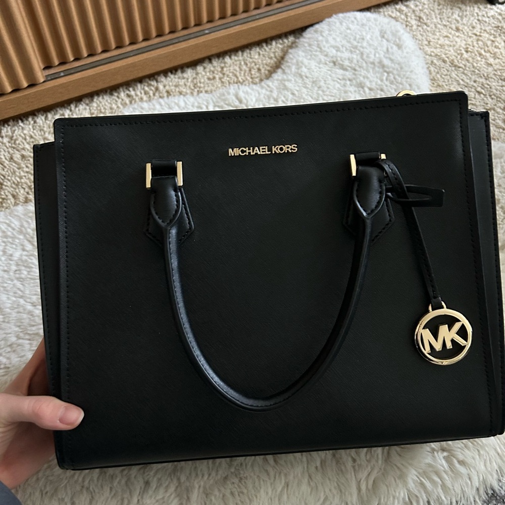 New Michael Kors Black Satchel Bag